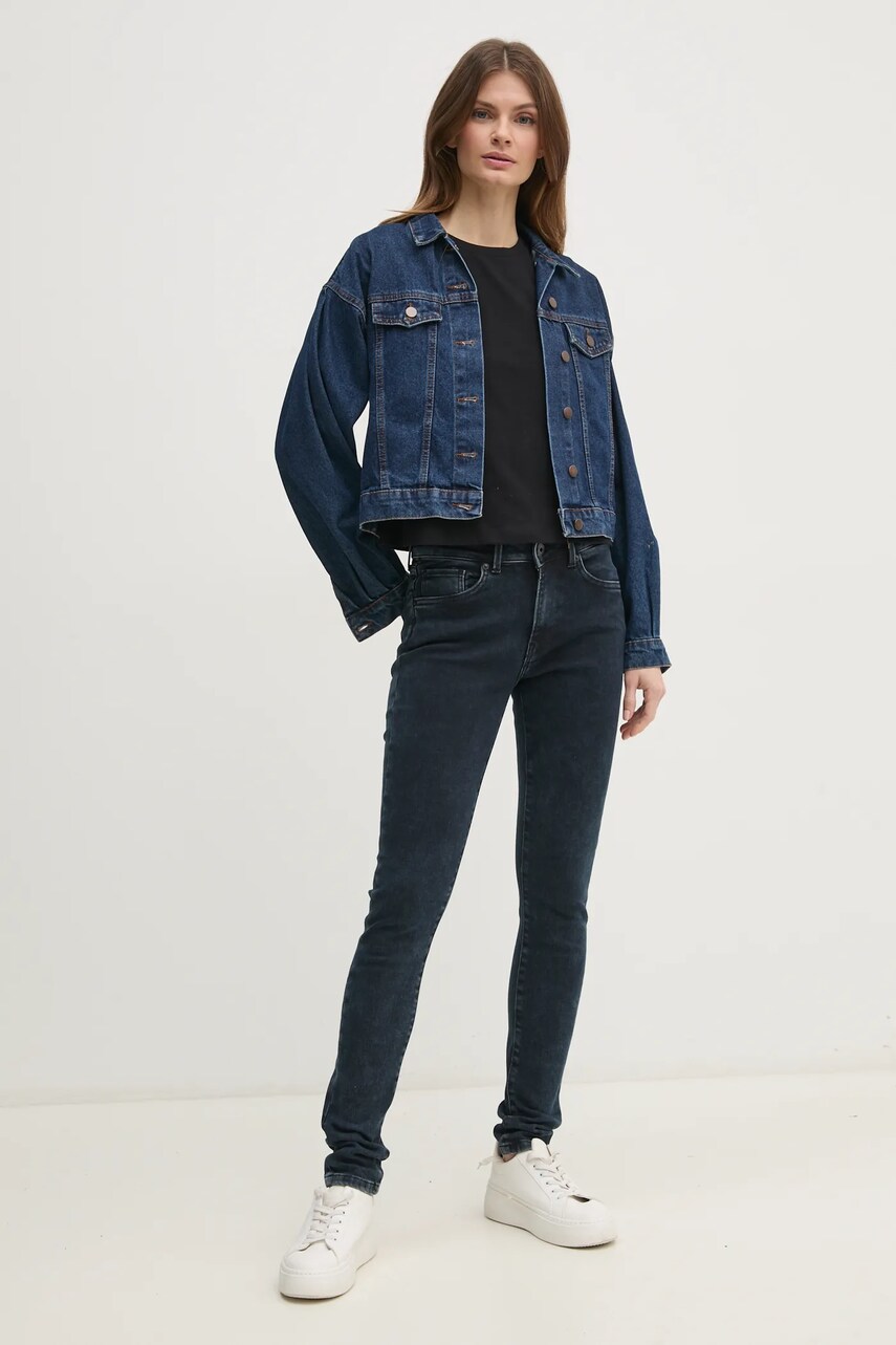 Джинси Pepe Jeans SKINNY JEANS MW REGENT жіночі колір синій PL204728ED9