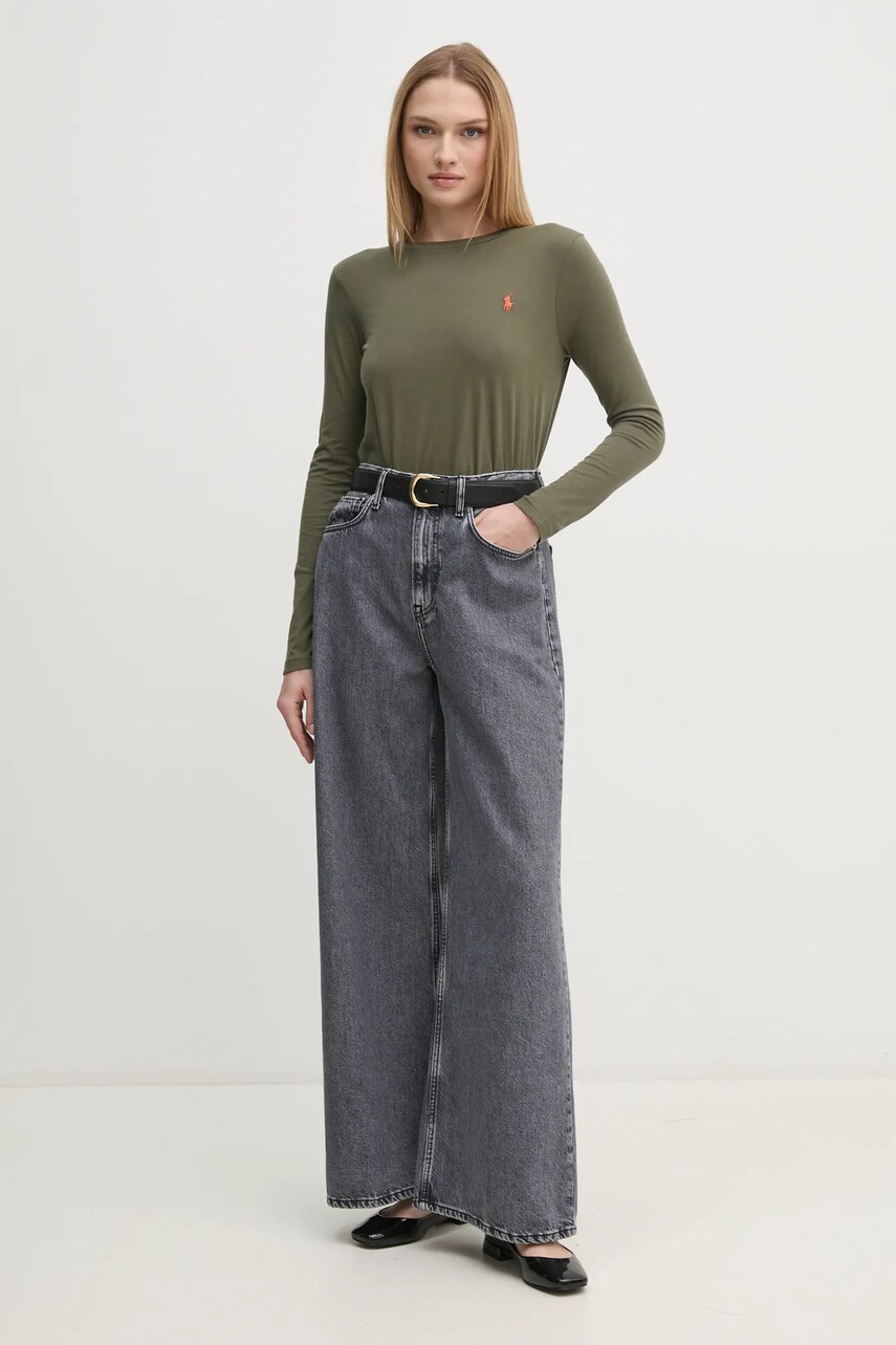 Джинси Pepe Jeans WIDE LEG JEANS UHW JAIMY жіночі колір сірий PL204740UM0
