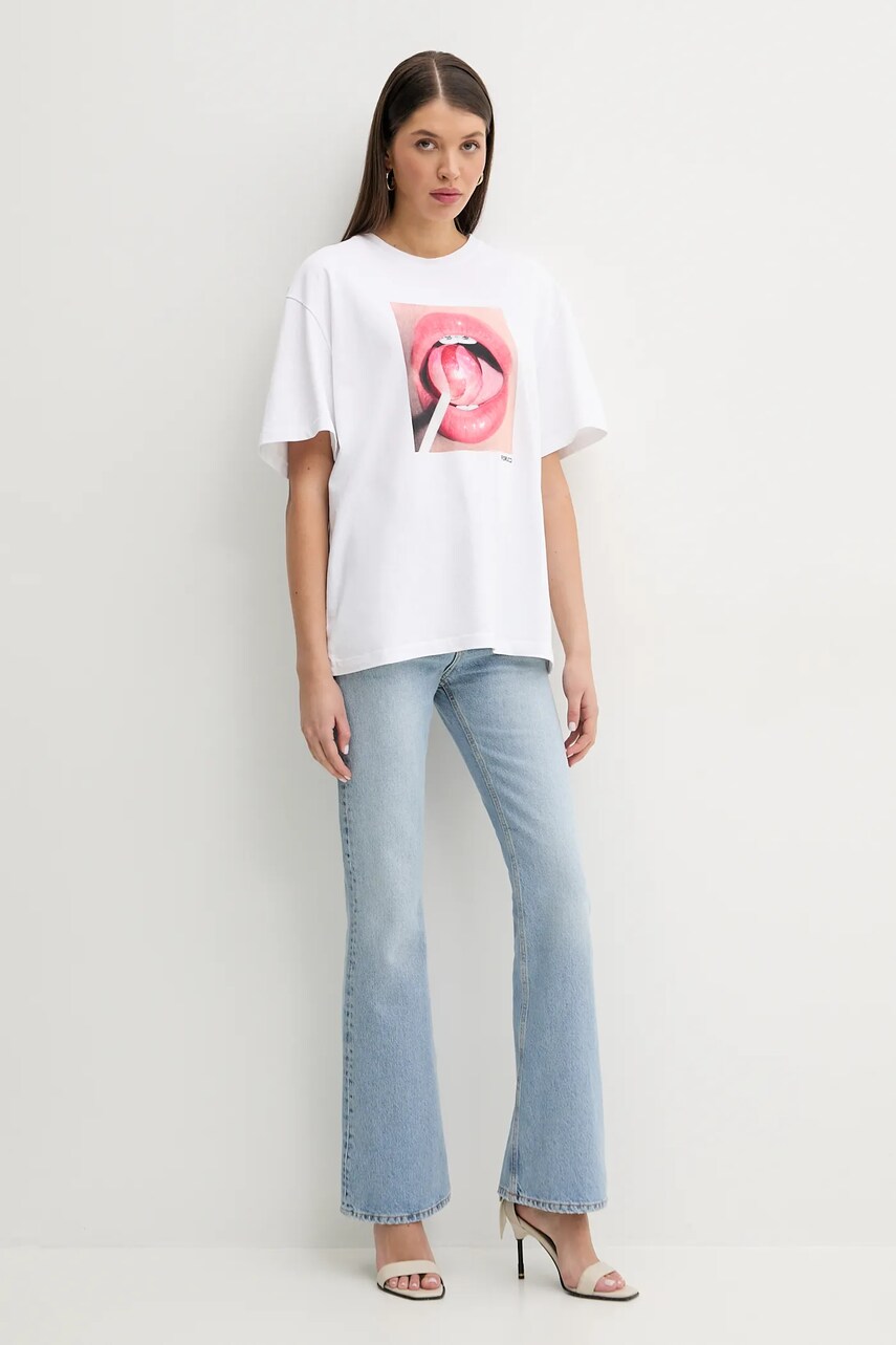 Джинси Fiorucci Faded Heart Pocket Flared Jeans жіночі висока посадка U02SPDJE075DN01DN01