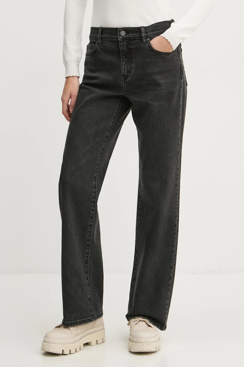 Джинси PURPLE BRAND SLIM STRAIGHT BACK CUT OUT жіночі висока посадка D1003-SCBL224