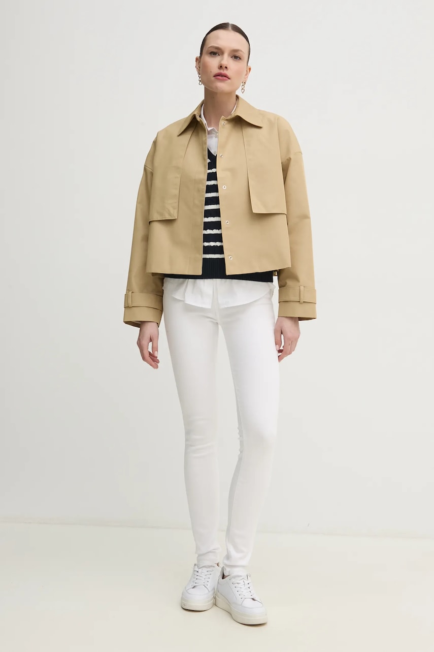 Джинси Tommy Hilfiger жіночі колір білий WW0WW44361
