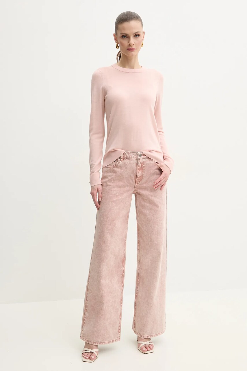 Джинси MICHAEL Michael Kors жіночі колір рожевий MS590654LN