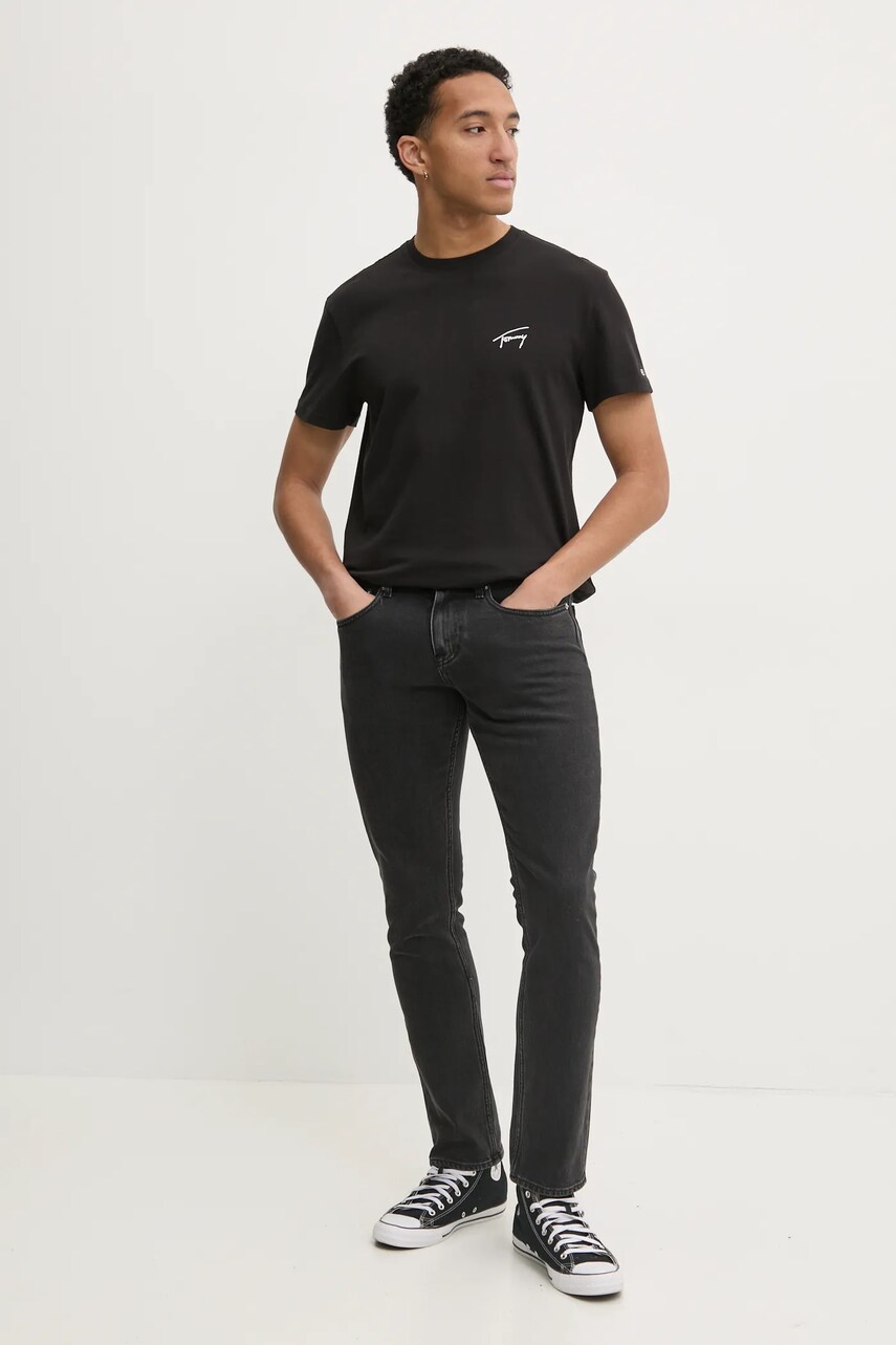 Джинси Tommy Jeans чоловічі колір чорний DM0DM21135