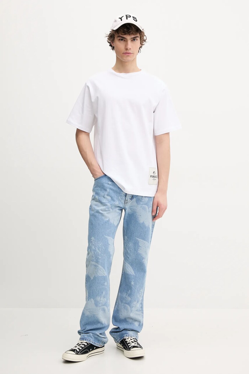 Джинси Fiorucci Angel Print Straight Fit Jeans чоловічі U02SPDJE075DN03DN02