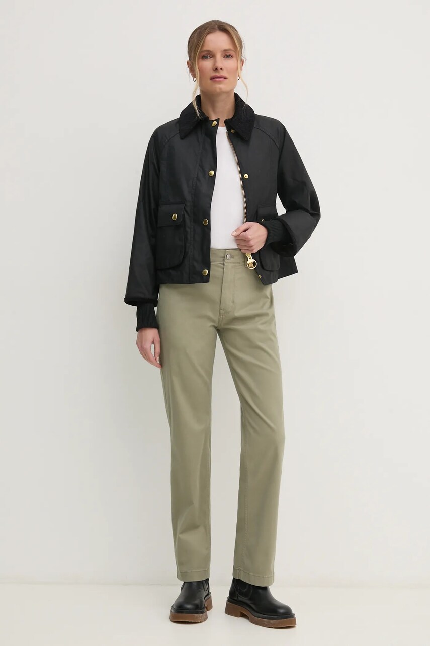 Штани Calvin Klein Jeans жіночі колір зелений прямі висока посадка J20J224852