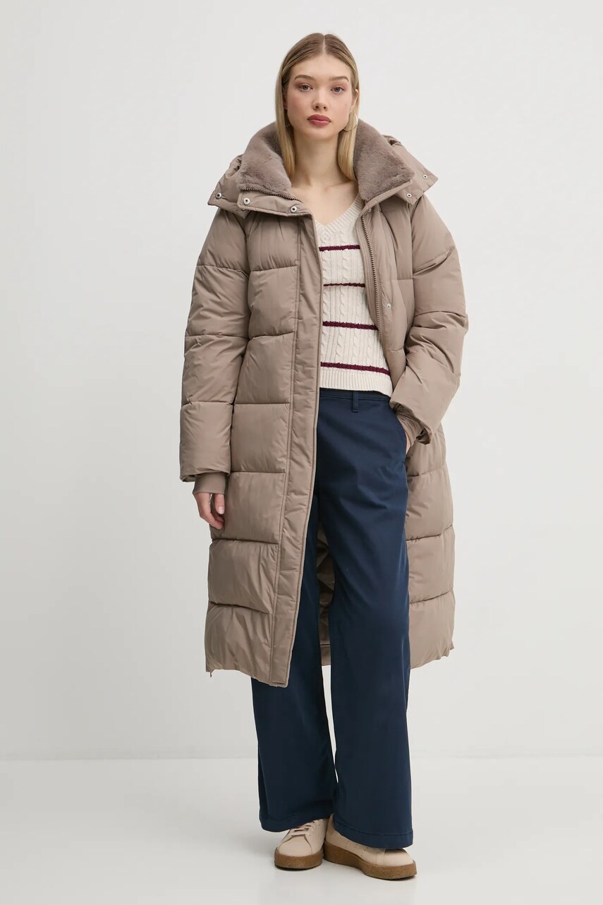 Штани Tommy Jeans жіночі колір синій широкі середня посадка DW0DW20181