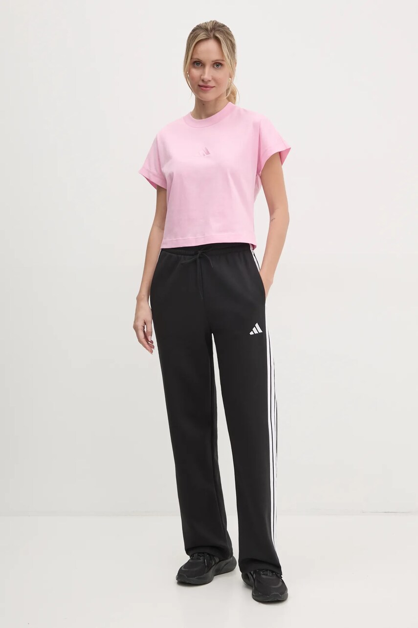 Спортивні штани adidas Essentials колір чорний візерунок JE1300
