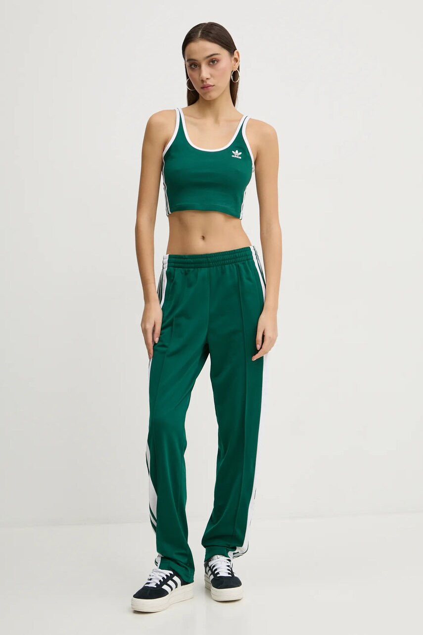 Штани adidas Originals Adibreak жіночі колір зелений візерунок JD0852