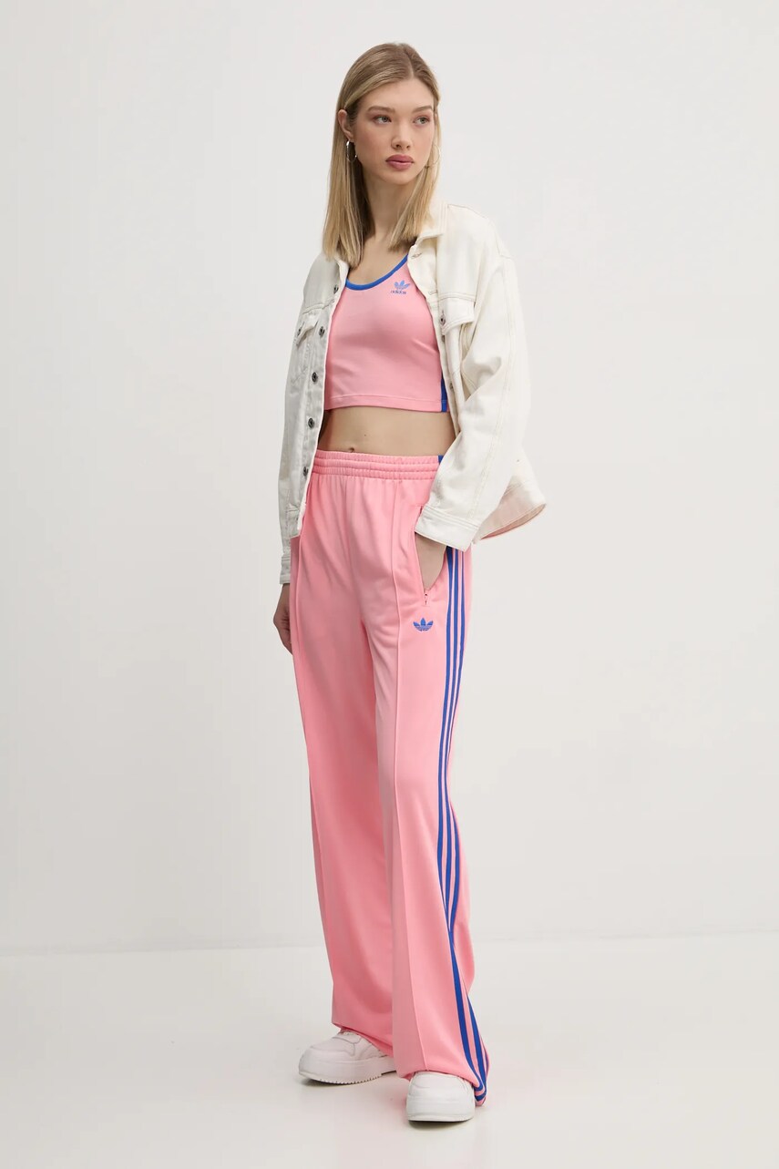 Спортивні штани adidas Originals Firebird колір рожевий з аплікацією JP2312