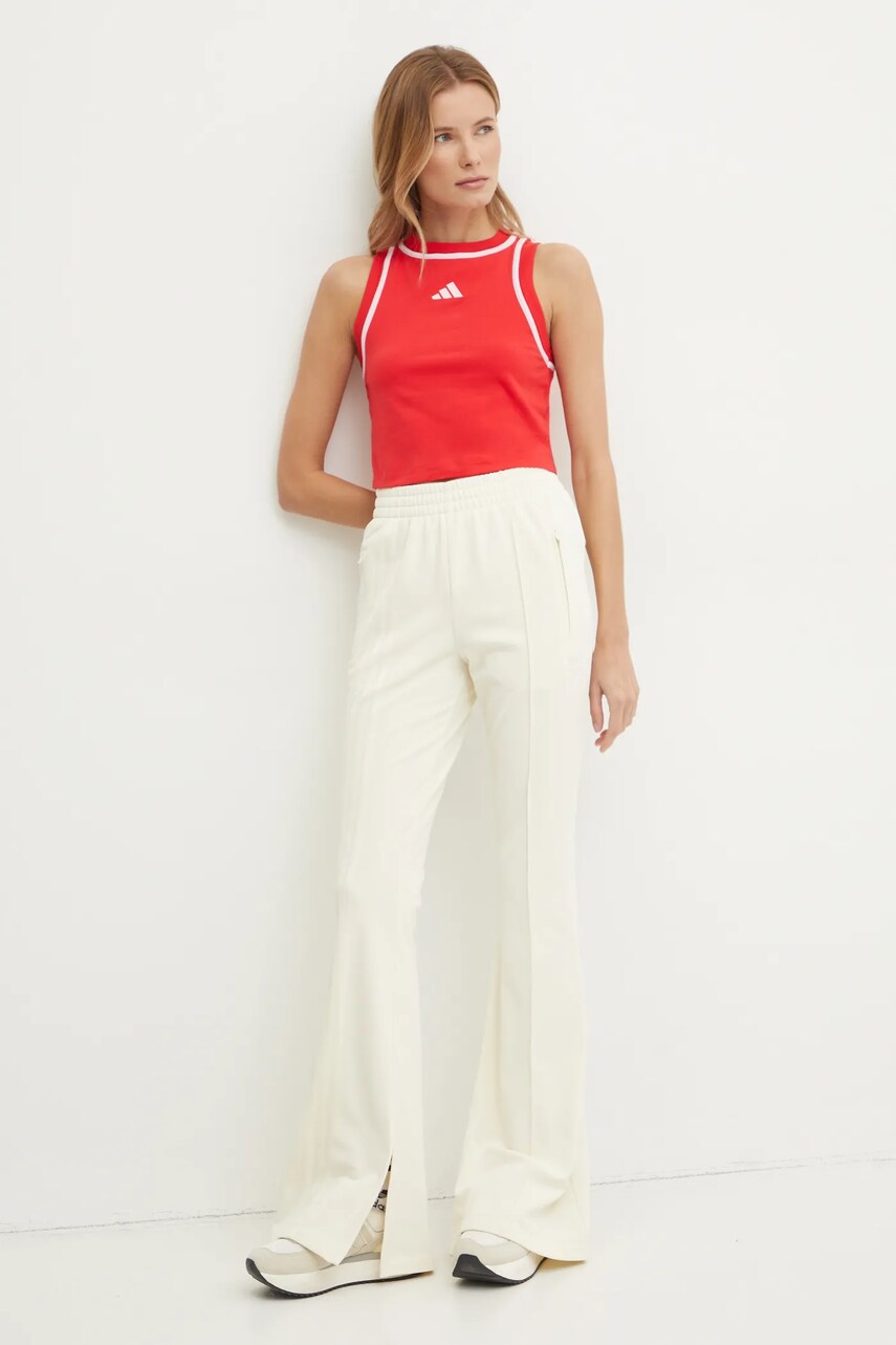 Спортивні штани adidas Originals Firebird колір бежевий однотонні JJ0936