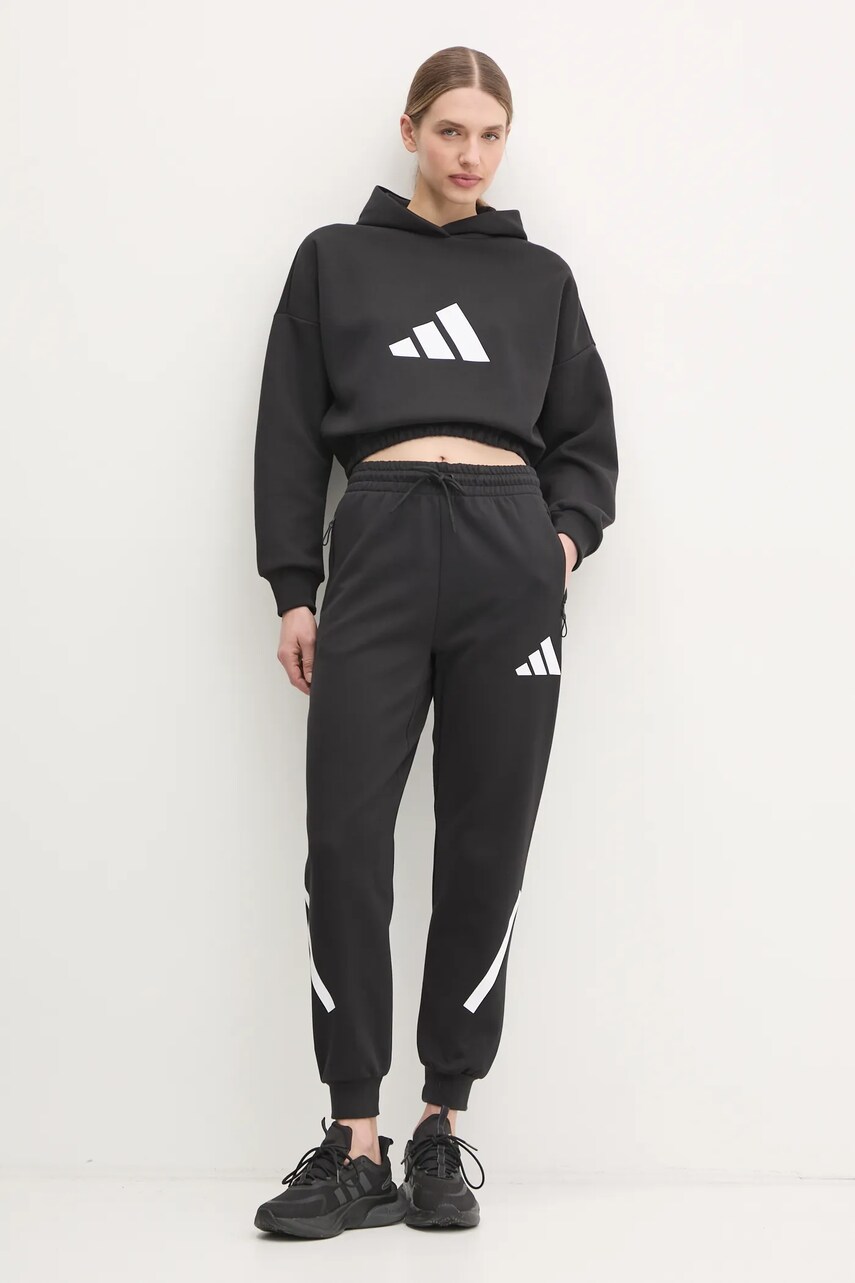 Спортивні штани adidas Z.N.E. колір чорний з принтом JC9309