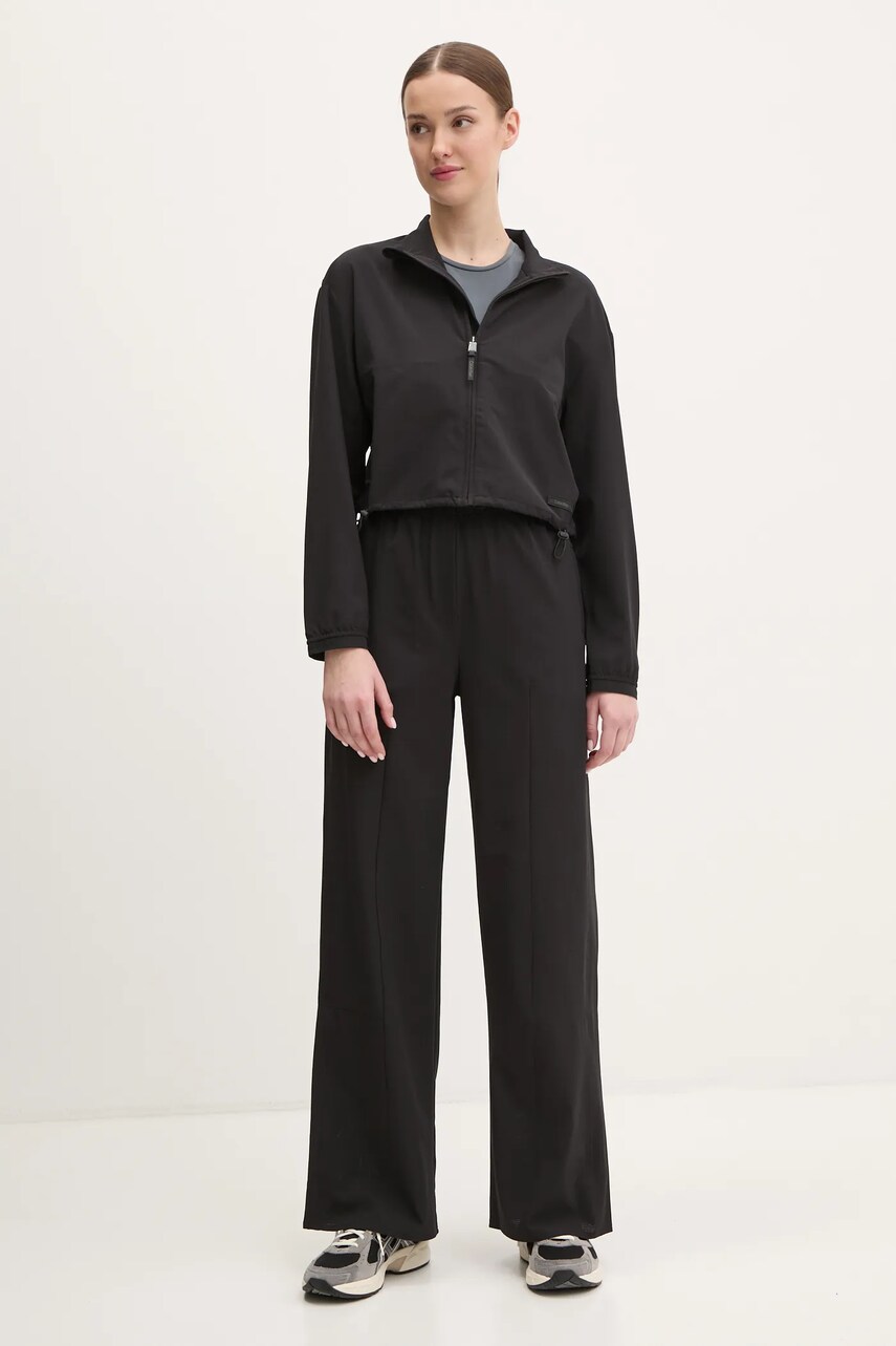 Штани для тренувань Calvin Klein Performance жіночі колір чорний однотонні LVGWS5P603