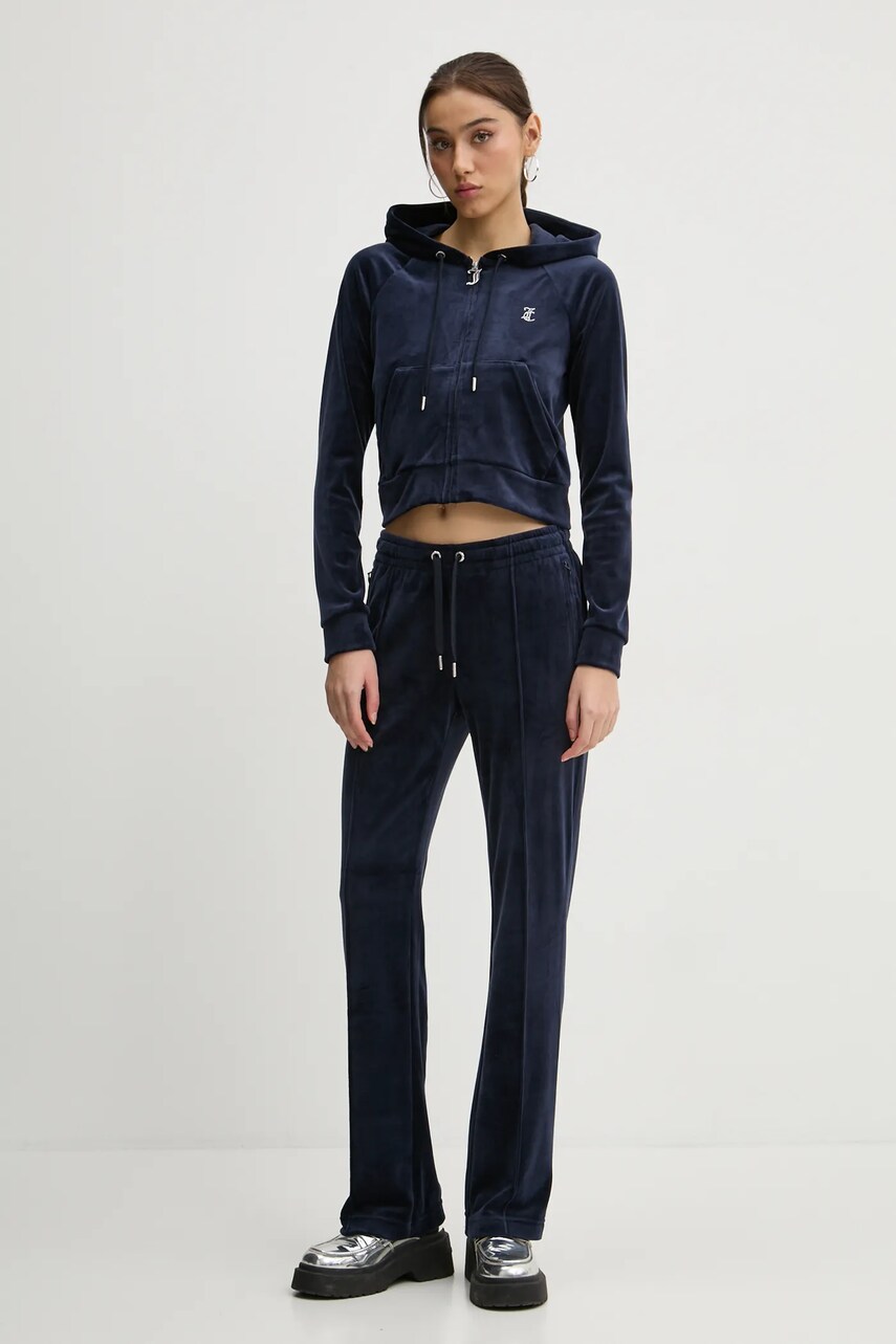 Спортивні штани Juicy Couture колір синій з аплікацією JCAPW045