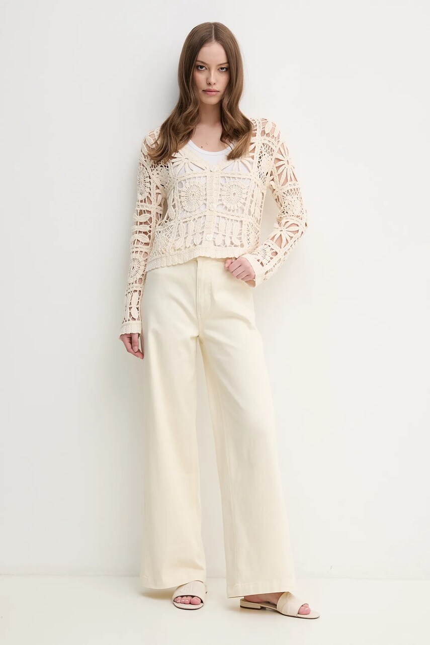 Купити Джинси Pepe Jeans HIGH RISE WIDE CROP TANIA жіночі висока посадка PL211801 – головне зображення
