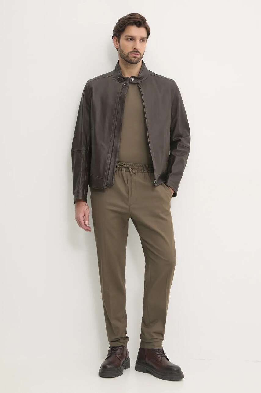 Штани Calvin Klein чоловічі колір зелений прямі K10K113934