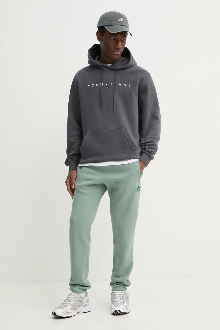 Спортивні штани adidas Originals Essential колір зелений однотонні JD2421
