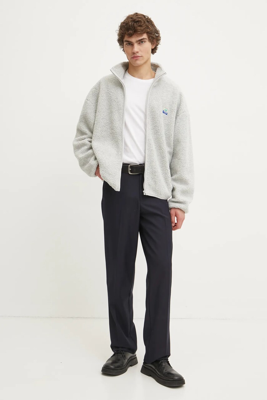 Вовняні штани Samsoe Samsoe колір синій фасон chinos M24400079