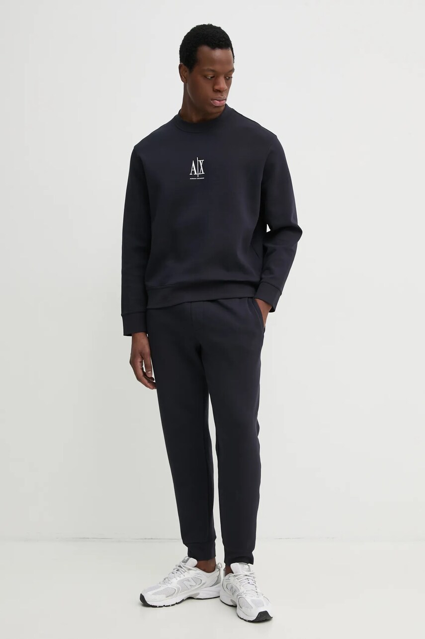 Спортивні штани Armani Exchange чоловічі колір синій однотонні XM000373 AF10818