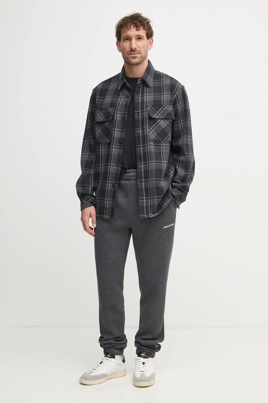 Спортивні штани Pepe Jeans DAMIAN JOGGER колір сірий однотонні PM211801