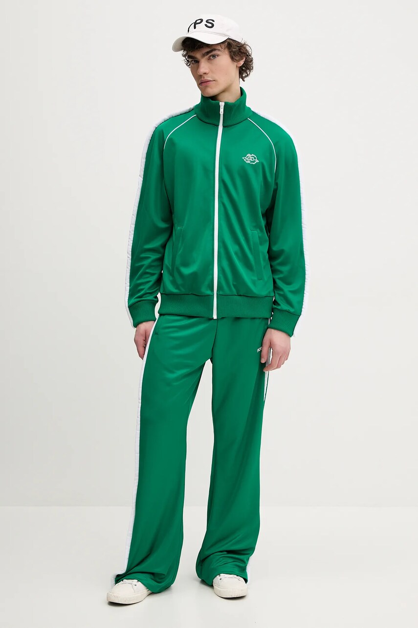 Спортивні штани Fiorucci Puffy Piping Track Trousers чоловічі колір зелений з аплікацією U02SPBPA057PL01GN02