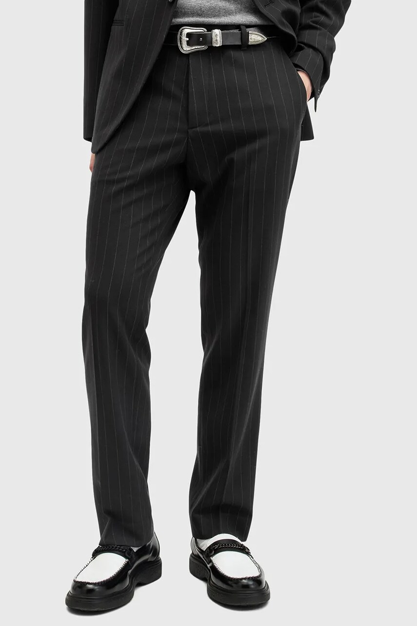 Штани AllSaints HEDDON чоловічі колір чорний прямі M042QB