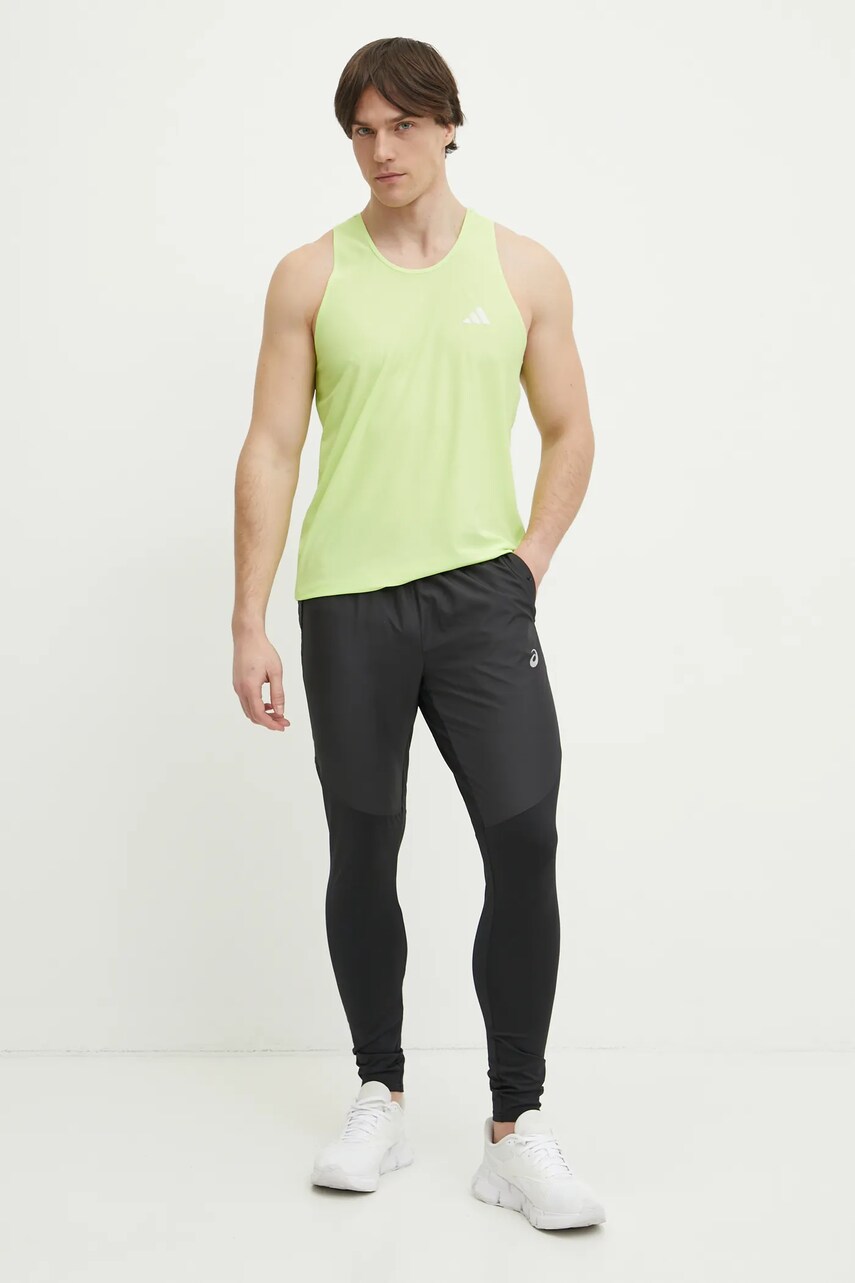 Штани для бігу Asics Road колір чорний однотонні 2011D097