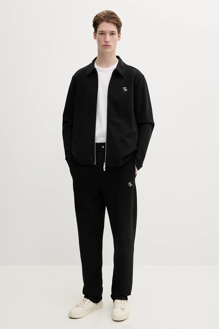 Штани Filling Pieces чоловічі колір чорний прямі 76133979920