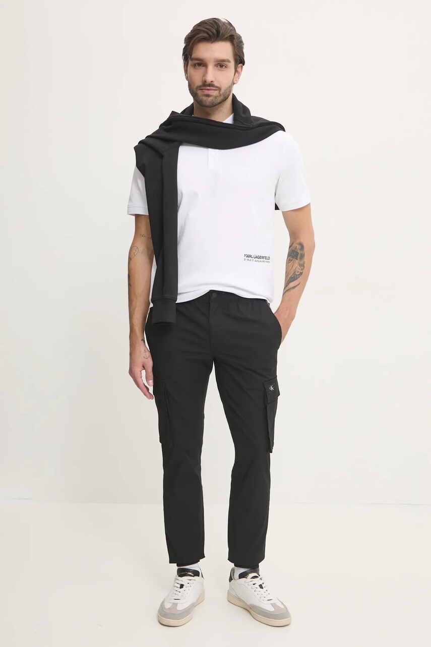Штани Calvin Klein Jeans чоловічі колір чорний облягаючі J30J327614