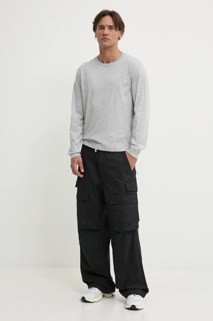 Бавовняні штани PURPLE BRAND WOVEN CARGO PANT чоловічі колір чорний фасон cargo P527-WCBB125