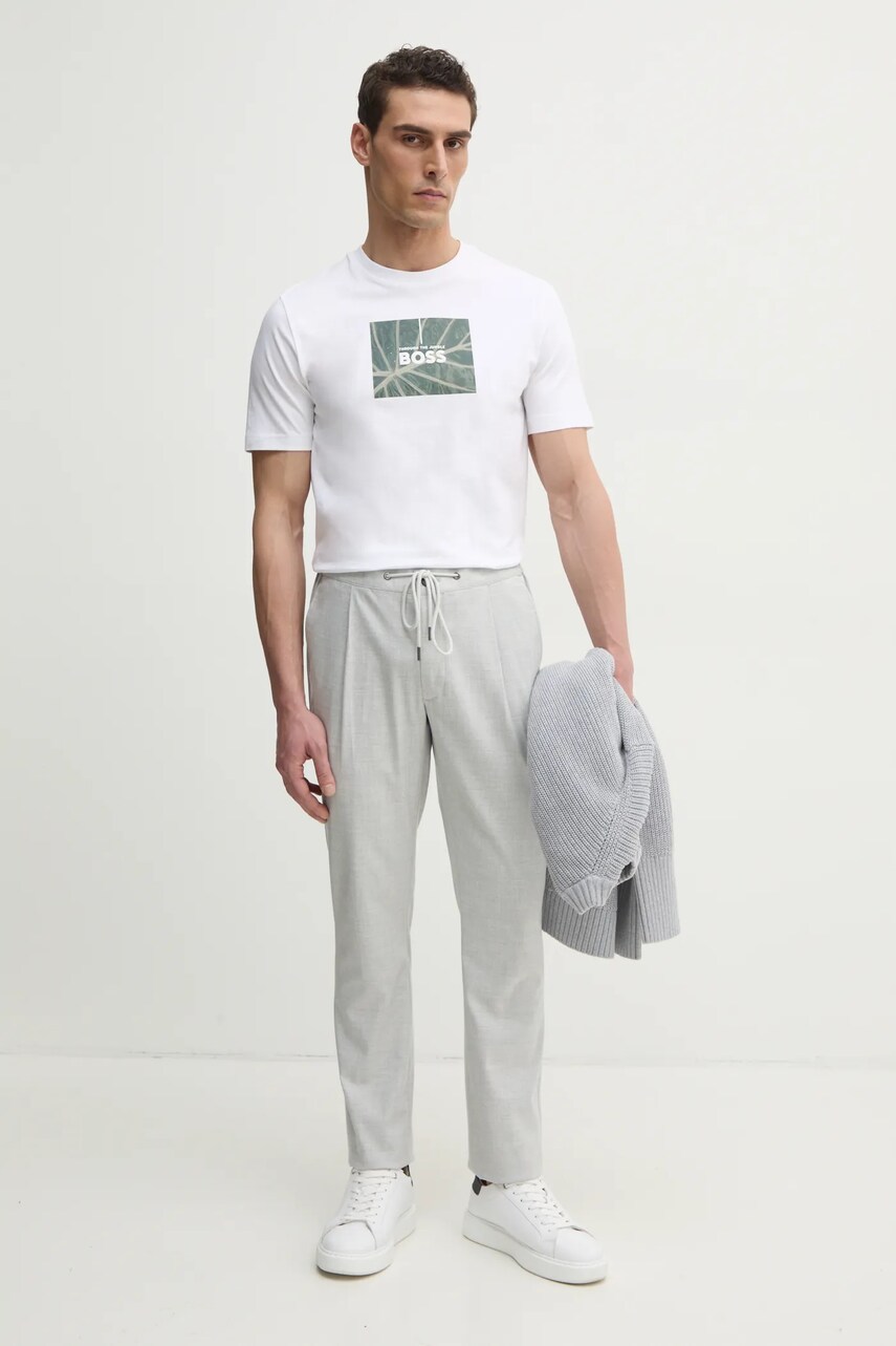 Штани Michael Kors чоловічі колір сірий фасон chinos CF4303TENP