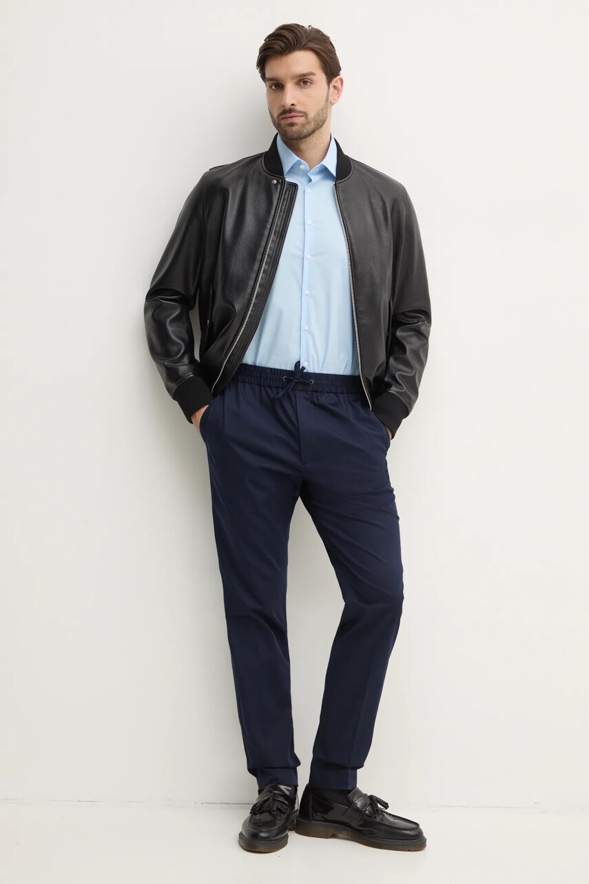 Штани Calvin Klein чоловічі колір синій фасон chinos K10K114467