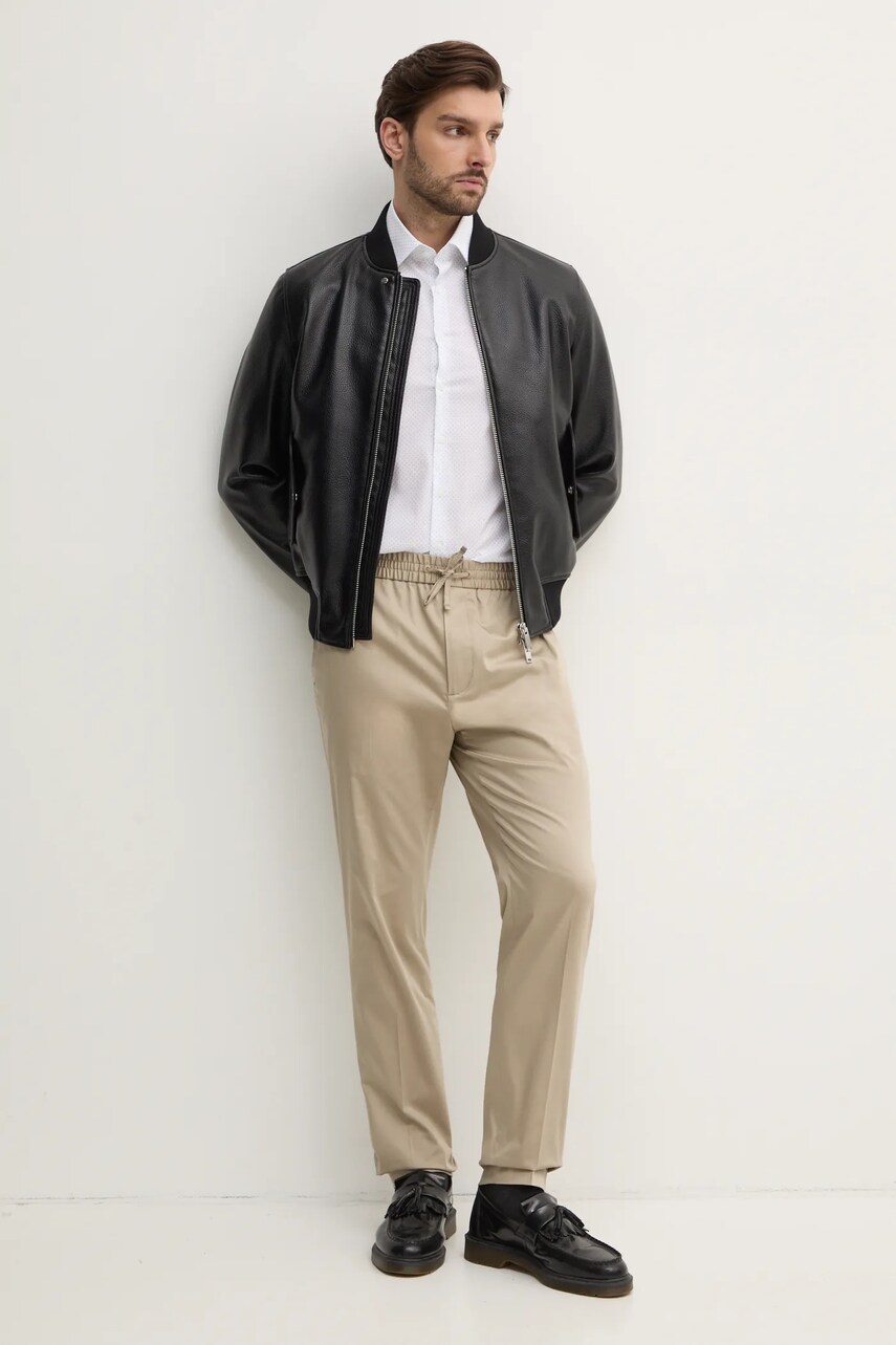 Штани Calvin Klein чоловічі колір бежевий фасон chinos K10K114467