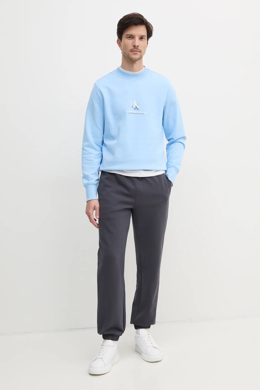 Спортивні штани Calvin Klein Jeans колір сірий однотонні J30J327241