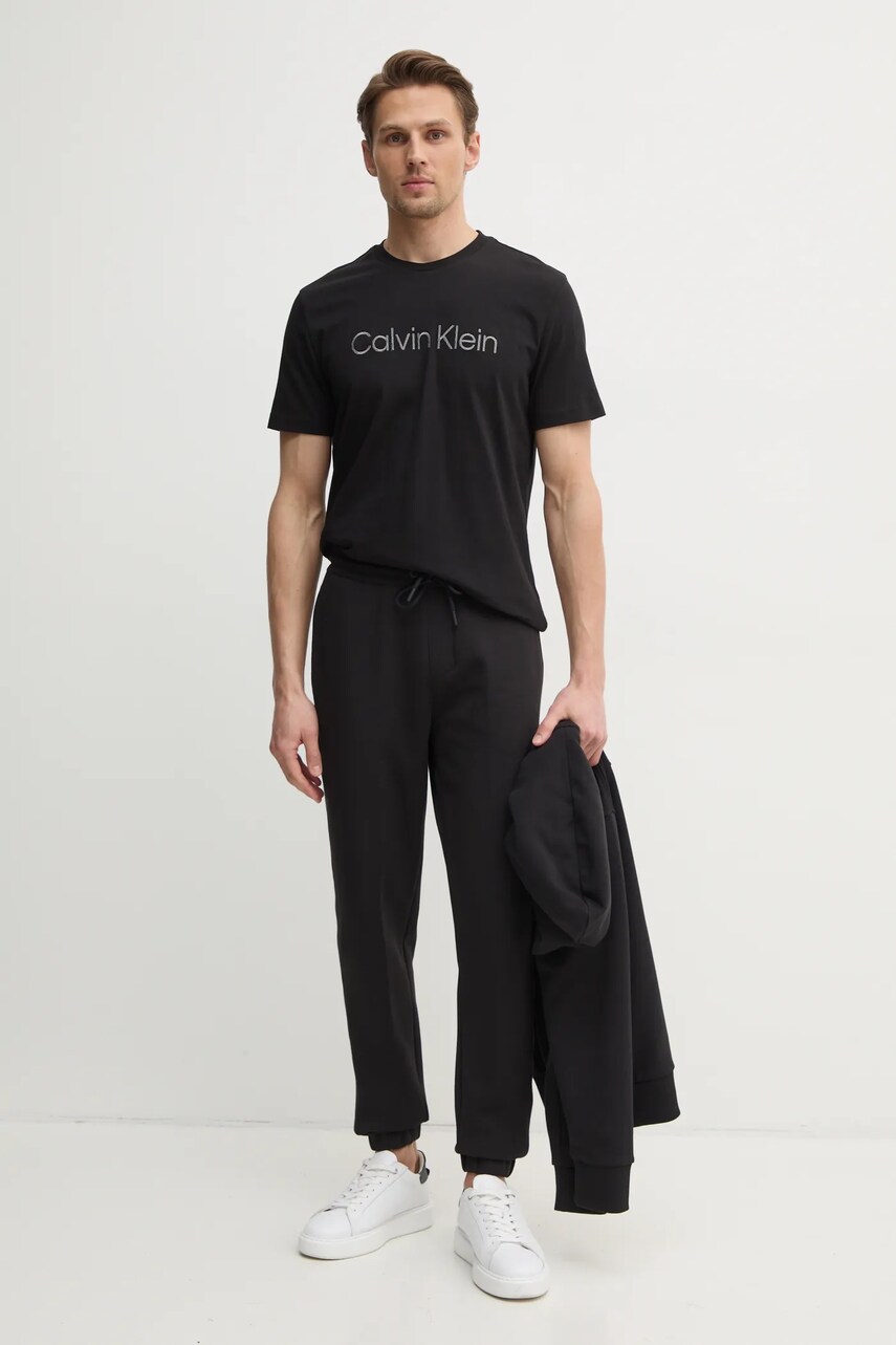 Спортивні штани Calvin Klein Jeans колір чорний однотонні J30J327243
