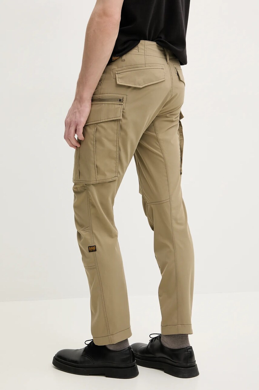 Штани G-Star Raw чоловічі колір зелений фасон cargo D02190-D909