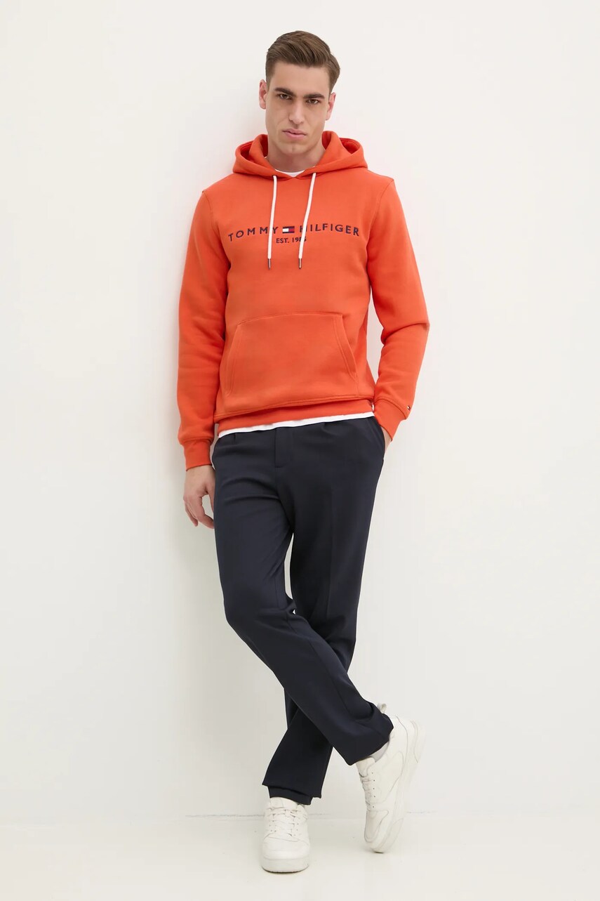 Штани Tommy Hilfiger чоловічі колір синій фасон chinos MW0MW39197