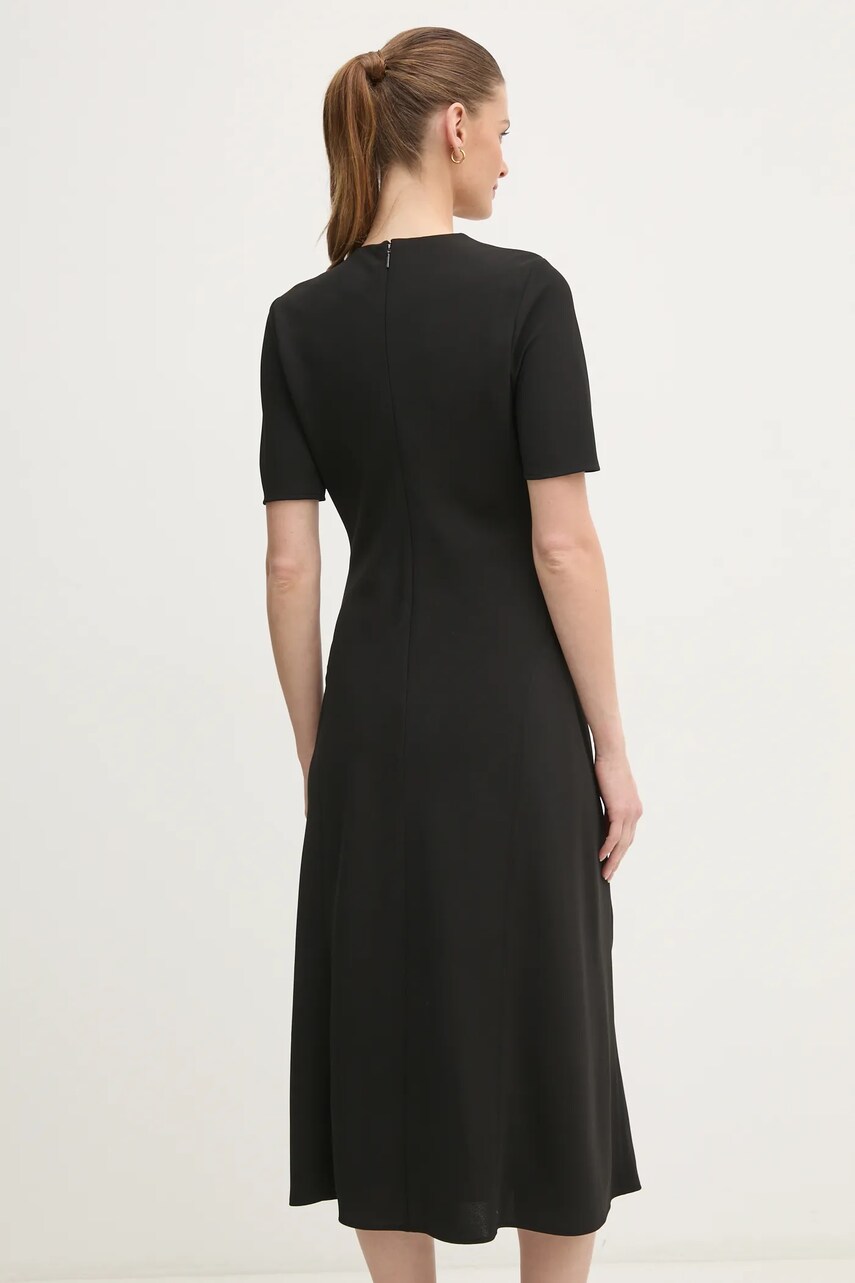 Сукня Calvin Klein колір чорний midi розкльошена K20K207869
