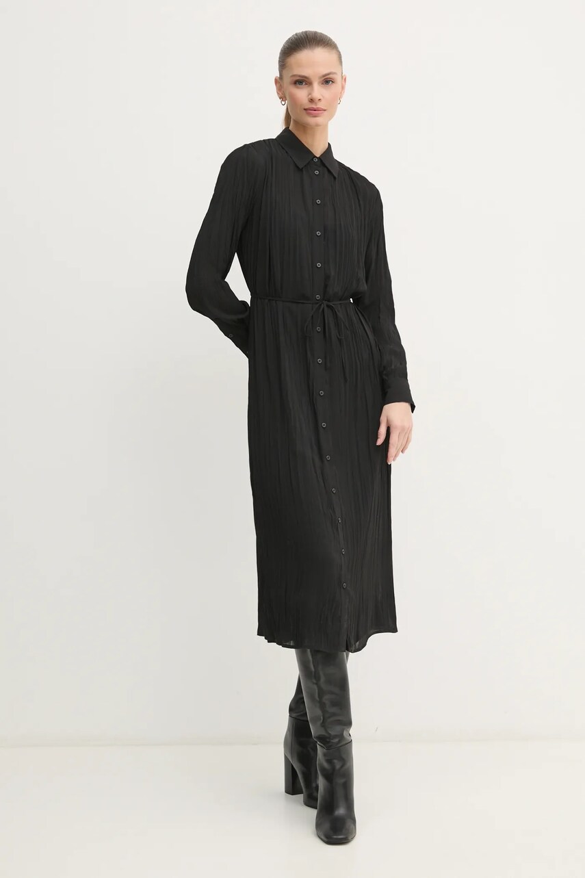 Сукня Calvin Klein колір чорний midi пряма K20K208088