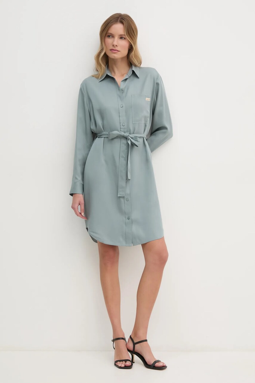 Сукня Calvin Klein Jeans колір сірий mini oversize J20J224819
