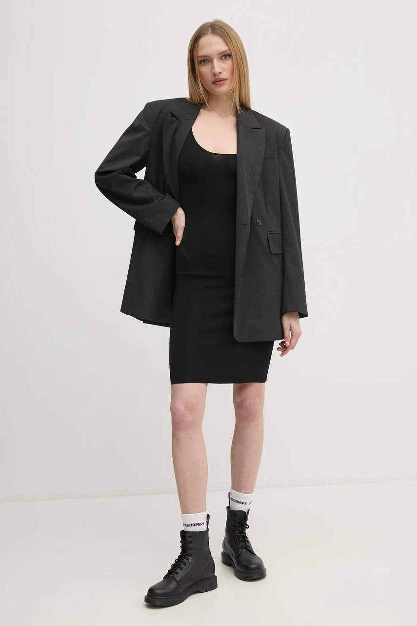 Сукня Calvin Klein Jeans колір чорний mini облягаюча J20J224839