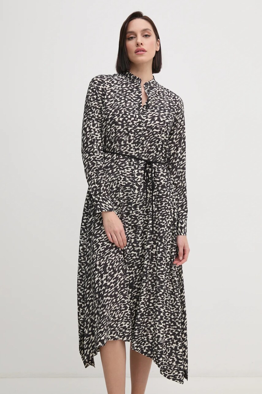 Сукня Joop! колір бежевий midi oversize 30044832 10018882