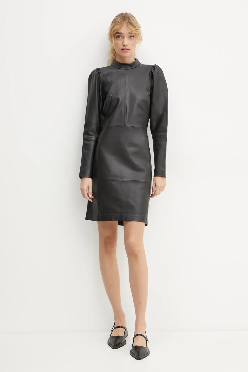 Сукня Bruuns Bazaar колір чорний mini облягаюча BBW4319
