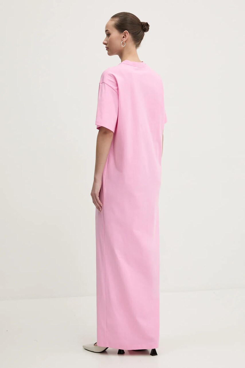 Сукня MSGM колір рожевий maxi пряма 3841MDA83.257002