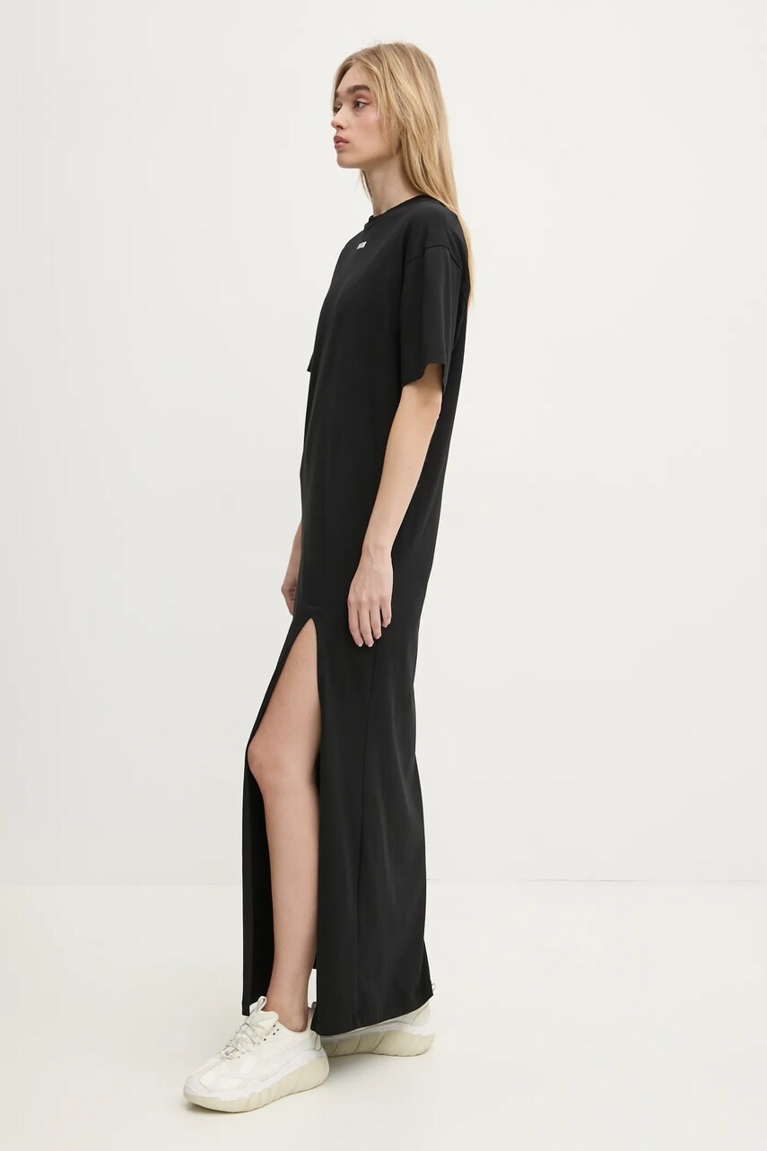 Сукня MSGM колір чорний maxi пряма 3841MDA83.257002