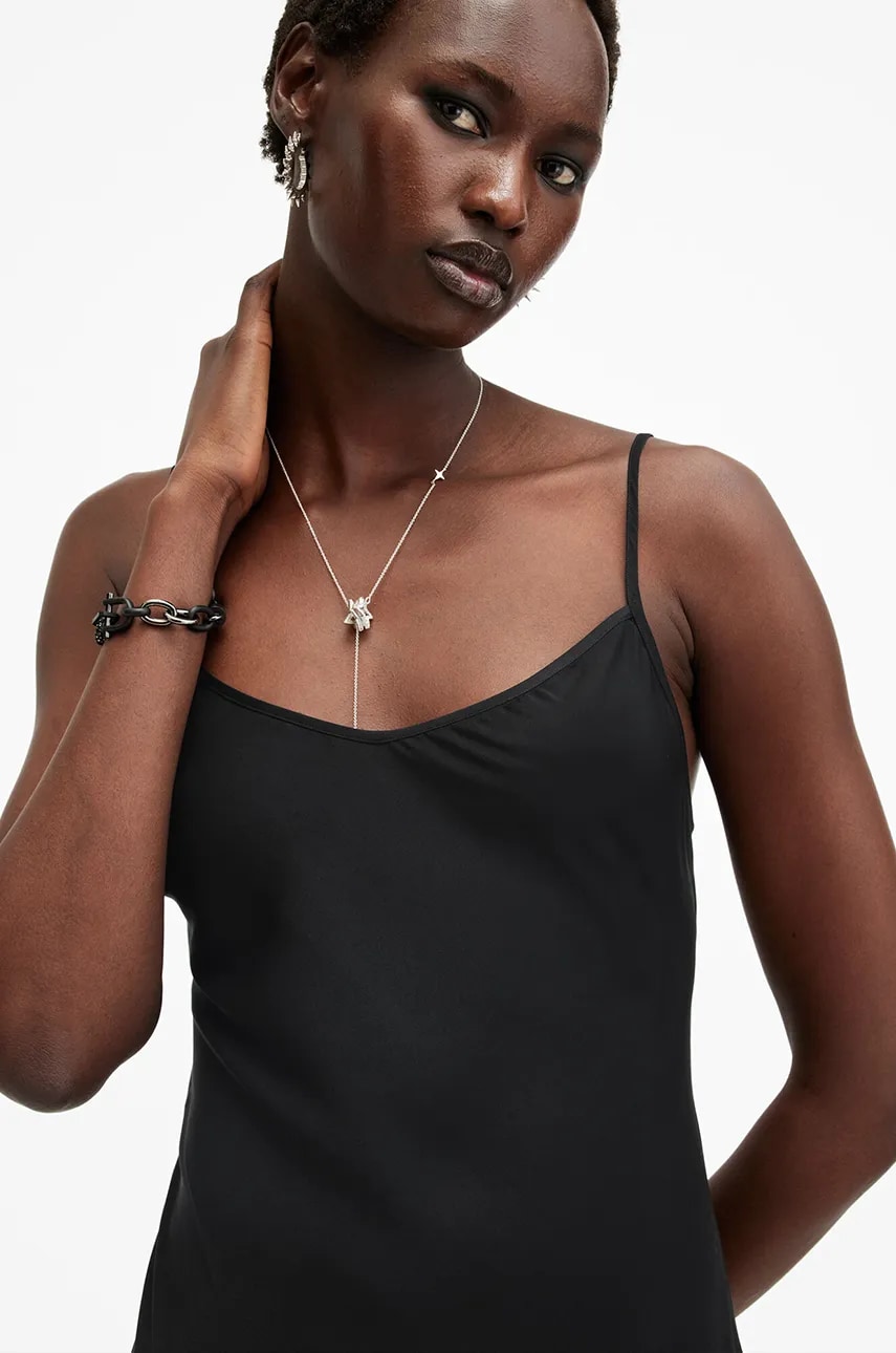 Сукня AllSaints BRYONY MAXI колір чорний maxi облягаюча W239DB