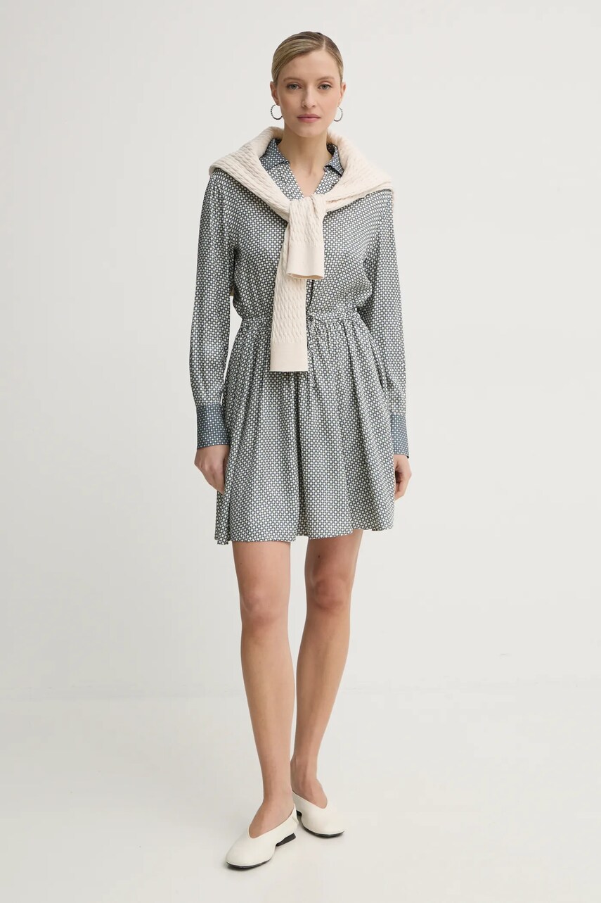 Сукня Tommy Hilfiger колір сірий mini розкльошена WW0WW44020