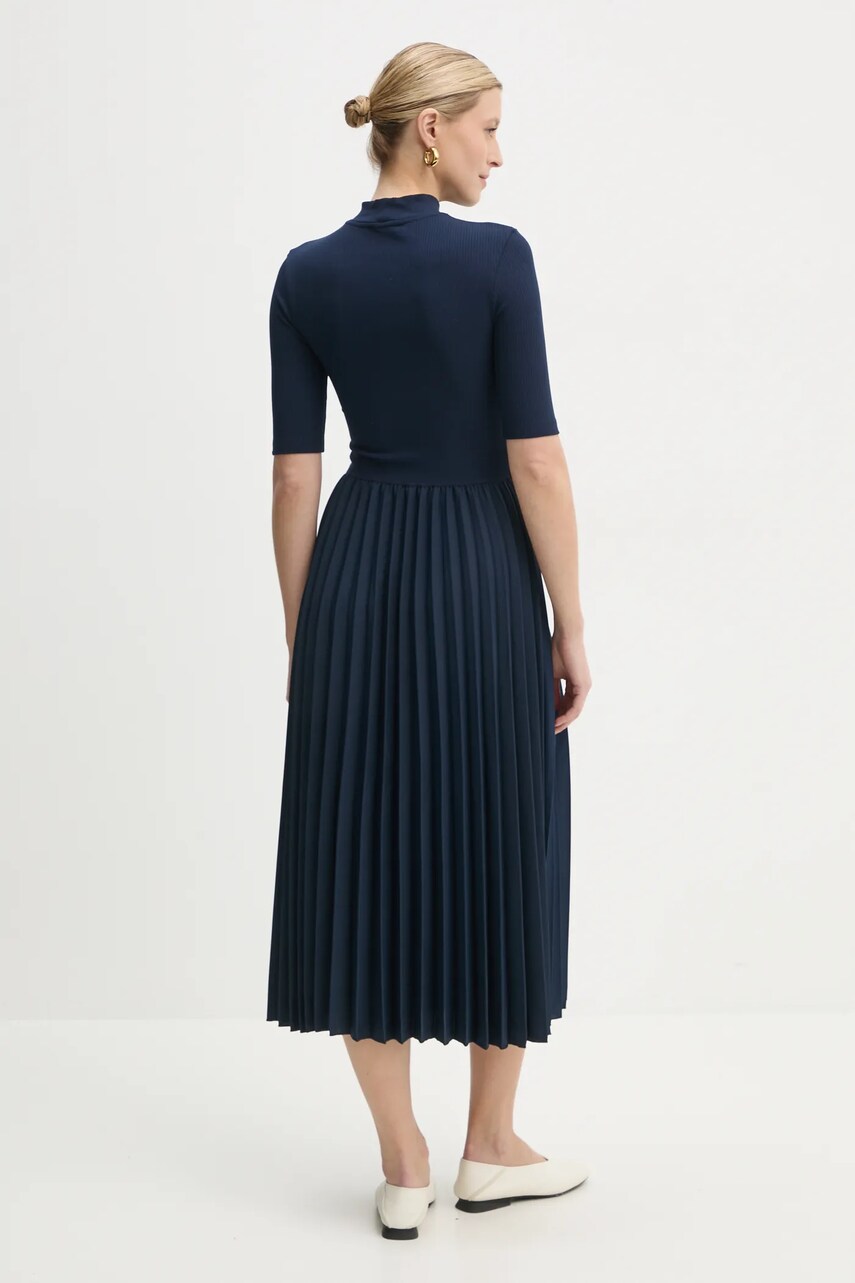 Сукня Tommy Hilfiger колір синій midi розкльошена WW0WW44429