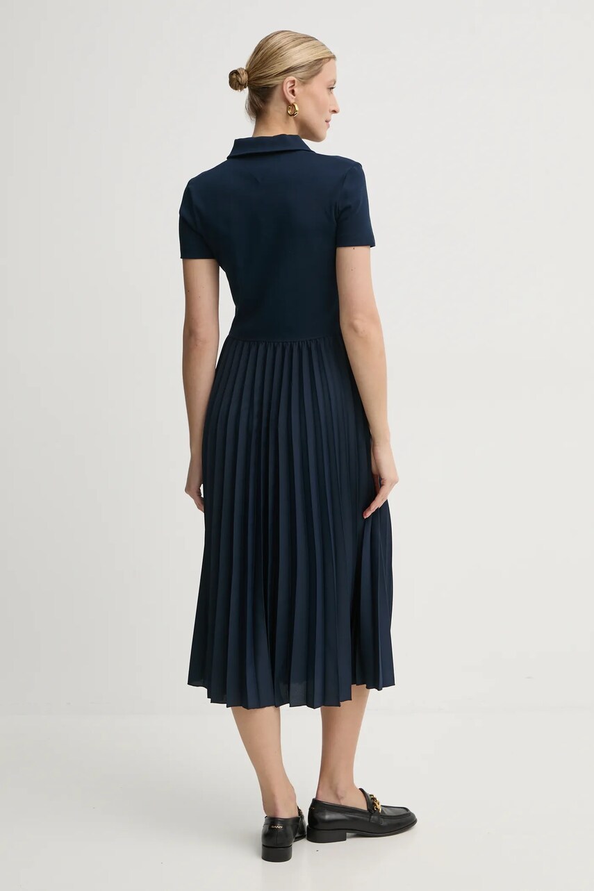 Сукня Tommy Hilfiger колір синій midi розкльошена WW0WW44448