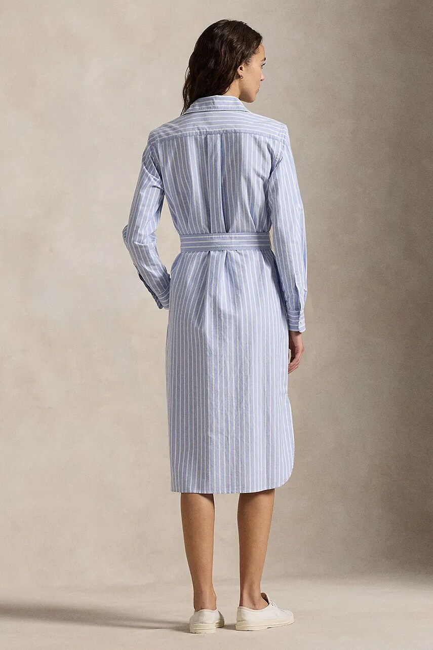 Бавовняна сукня Polo Ralph Lauren midi пряма 211959901