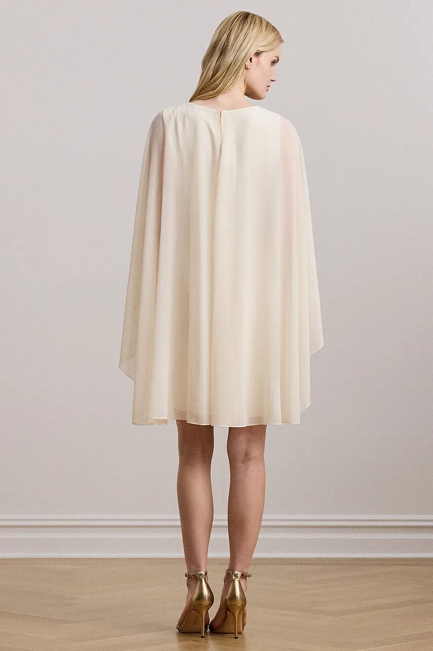 Сукня Lauren Ralph Lauren колір бежевий mini пряма 253957566